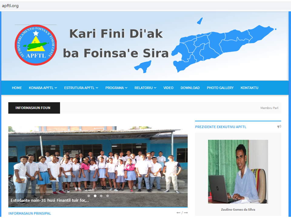 Xtrabox finaliza ona manutensaun ba website APFTL